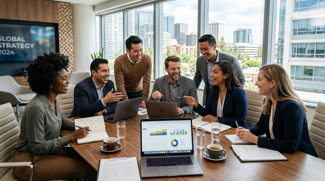 Executive Meeting Table Collaboration